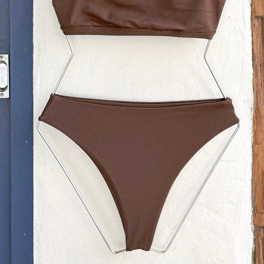 Calcinha Biquini High Marrom