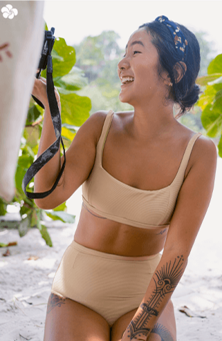 Calcinha Biquíni Hot Pant Areia