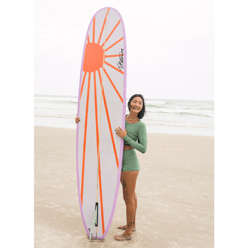 Top Cropped Manga longa Azul