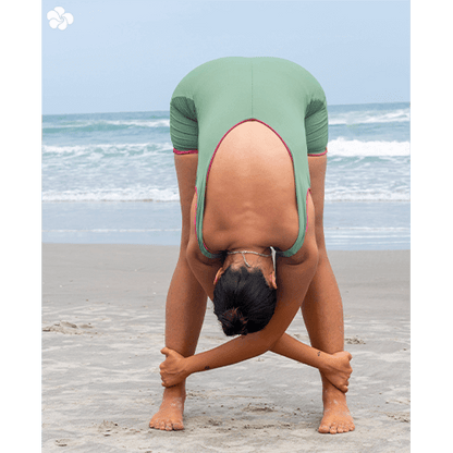 Macacão Bodysuit Dupla Face Verde & Rosa