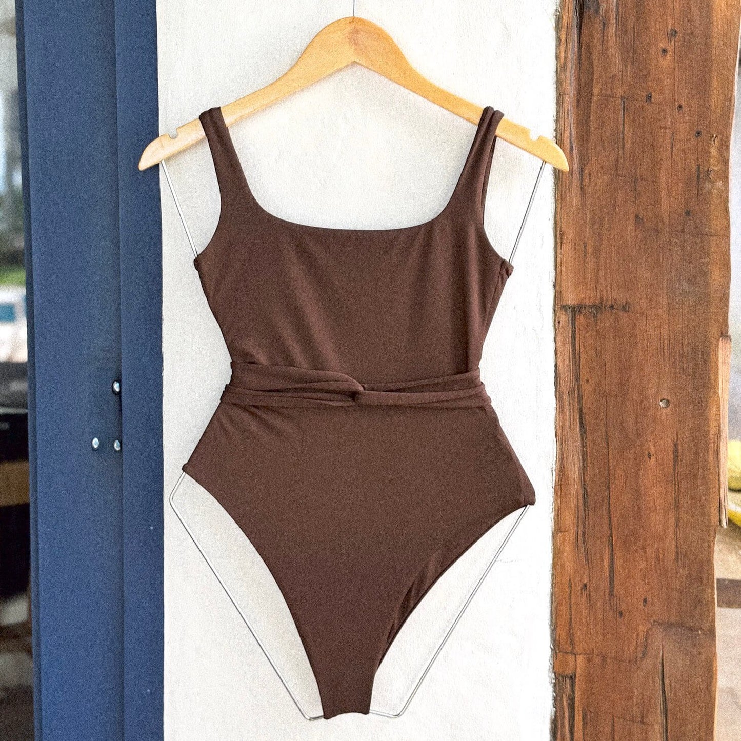 Maiô Essential Fita Marrom