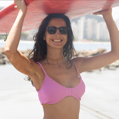 Top Biquini Slim Rosa