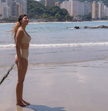 Calcinha Biquíni Hot Pant Areia