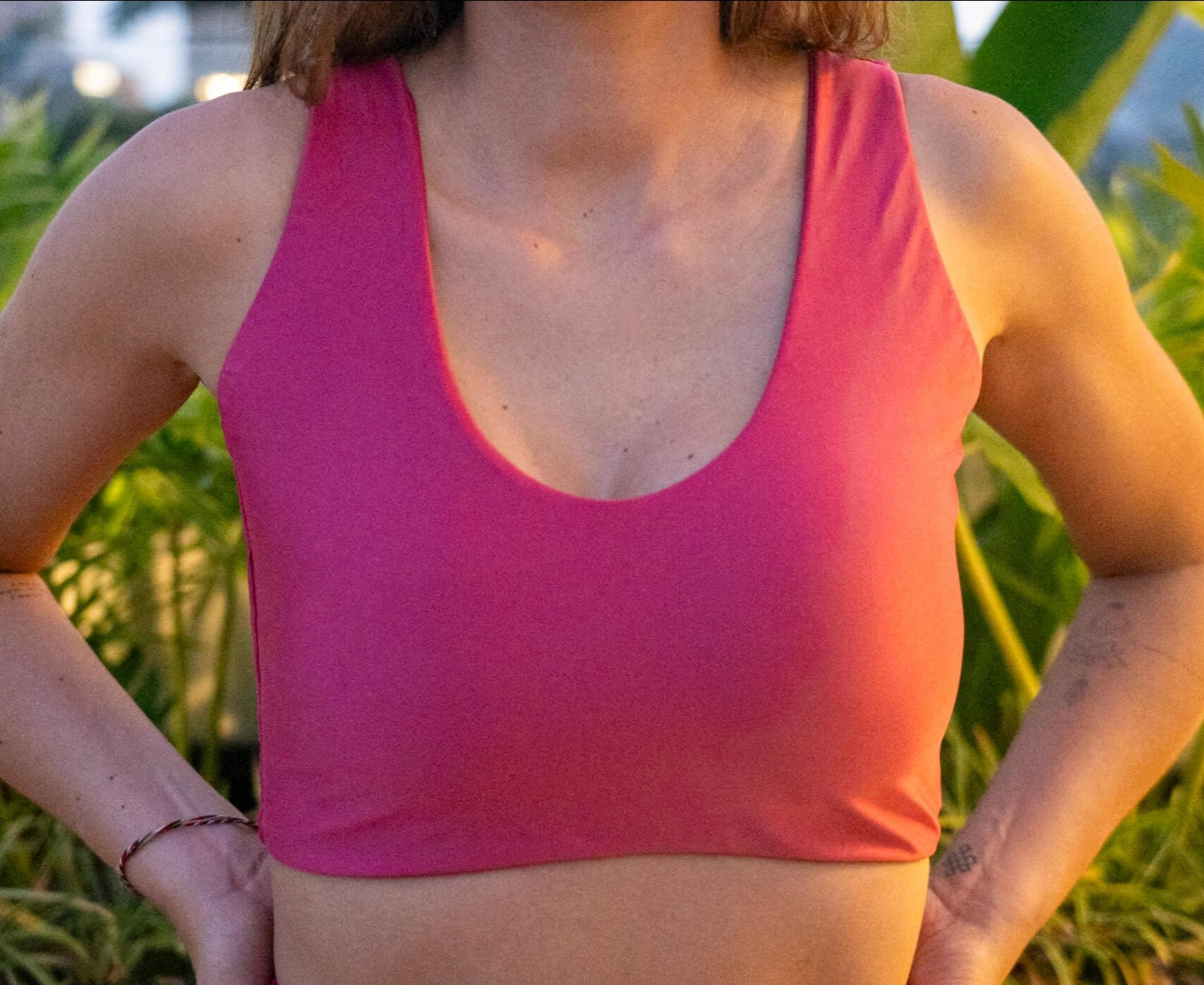 Top Fechado Duplo - Rosa Pitaya