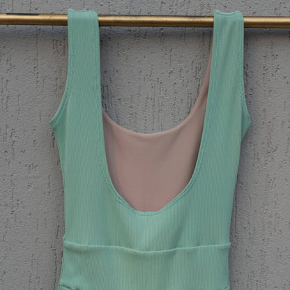 Macacão Bodysuit Verde Água