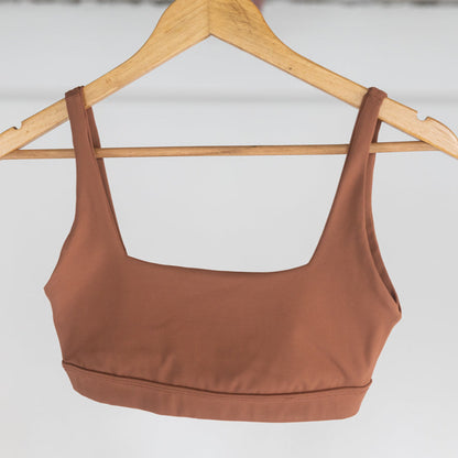 Top Compression Open - Marrom Mocha Mousse