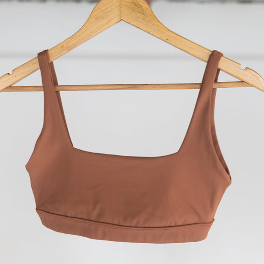 Top Compression Open - Marrom Mocha Mousse