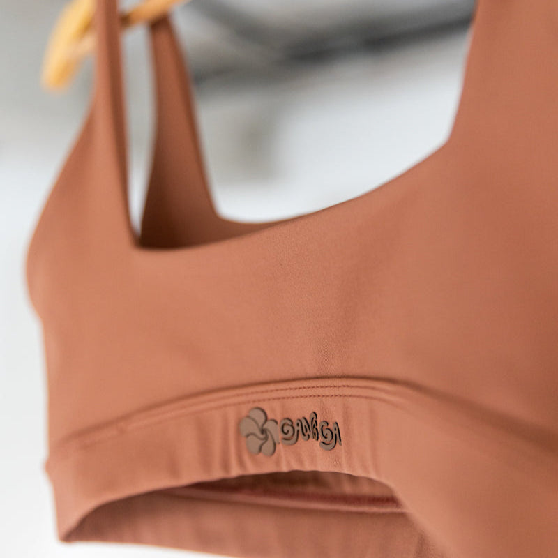 Top Compression Open - Marrom Mocha Mousse