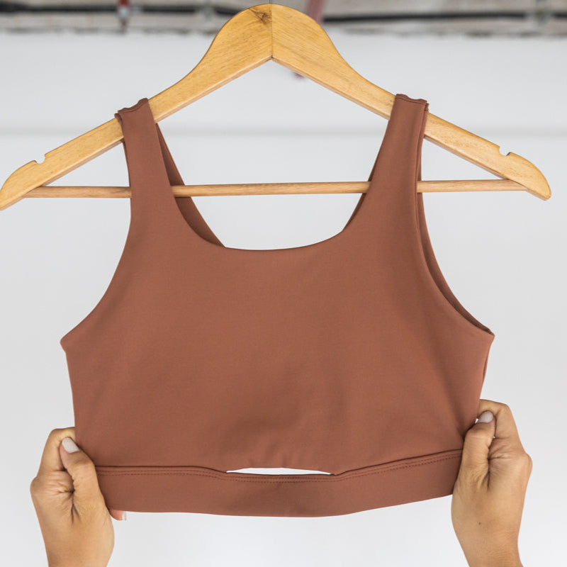 Top Compression Coverage - Marrom Mocha Mousse