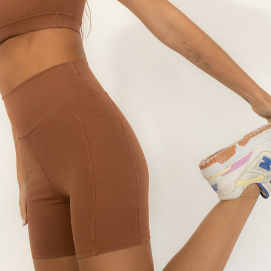 Short Compression - Marrom Mocha Mousse