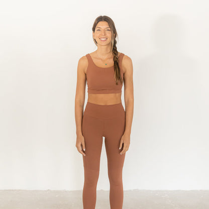 Top Compression Coverage - Marrom Mocha Mousse